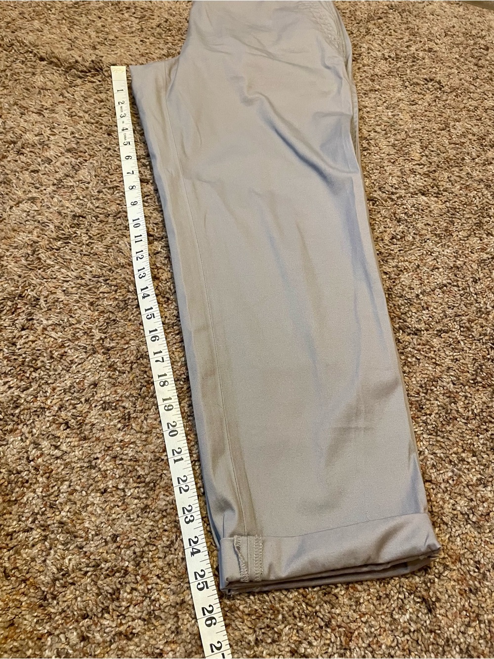 Talbots Gray Relaxed Chino size 6 Cotton Stretch Preppy Minimalist Office. - Picture 9 of 10